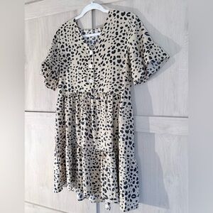 Charming Leopard Print Dress